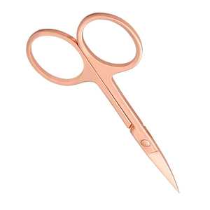 Rose Gold Stainless Steel <b>Cuticle</b> <b>Scissors</b> Straight Blade Sharp Point Manicure Tool for Adults Teens Kids OEM - Product Image 3