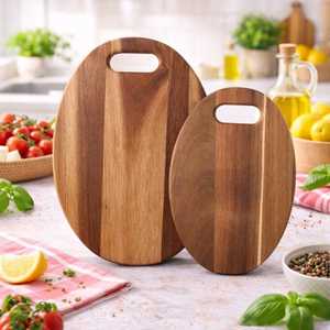 New Arrival Looking Kitchenware <b>Chopper</b> Blocks Solid Wooden Chopping Board Hotel Catering <b>Vegetable</b> Fruits Cutting Boards - Product Image 6