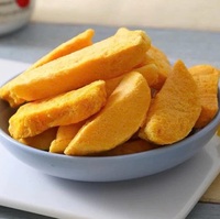Gedroogde mango plakjes, natuurlijk zoet fruit snack voor taartdecoratie, ontbijtreep, groothandel, detailhandel, bulkverpakking, snackvoedsel ingrediënt