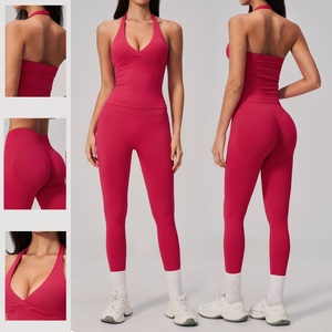Vêtements de sport et de yoga en gros, ensembles d'entraînement sans couture 2 pièces pour femmes, ensembles de yoga respirants pour femmes - Product Image 1