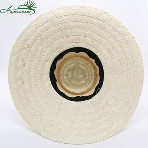 Sombrero de paja de salvavidas Unisex personalizado con correa de barbilla ajustable protección solar de ala ancha para actividades al aire libre para viajes pesca - Product Image 3