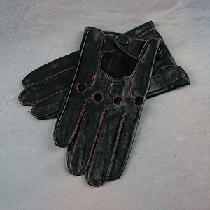 OEM ODM Leather Driving <b>Gloves</b> Men Premium Cowhide Racing <b>Gloves</b> Custom Logo Car Driving <b>Gloves</b> - Product Image 5