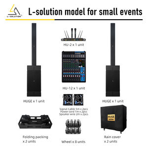 Système de haut-parleurs colonne actifs L-solution Huge Series 2500W Max SPL140dB avec néodyme, audio haute résolution, son professionnel 3 canaux - Product Image 1