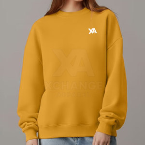 Sudadera informal de gran tamaño, mezcla de algodón, cómoda, holgada, con cuello redondo, manga larga, estilo urbano, para uso diario - Product Image 5