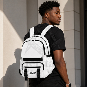 Sorority & Fraternity Heritage Masonic Regalia Greek Apparel Masonic Wear Brotherhood & Sisterhood White <b>Black</b> Unisex <b>Backpacks</b> - Product Image 4