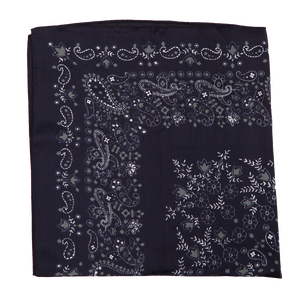 Classic boho paisley pattern square scarf satin silk like headscarf <b>shawl</b> <b>wrap</b> for ladies travel party styling - Product Image 3