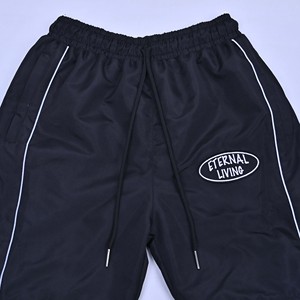 Pantalones Deportivos Negros para Hombre con Logotipo de Diseño Personalizado, Cintura Elástica con Cordón, Franja Lateral, Pantalones Casuales de Peso Medio para Otoño, para Hombre y Mujer - Product Image 5