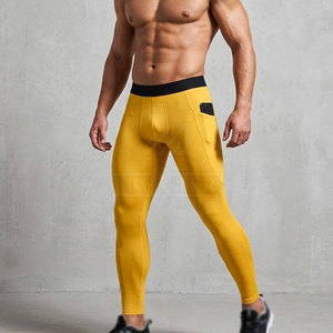 High Performance <b>Activewear</b> Men Compression <b>Leggings</b> with Elastic Waist and Quick Dry for Training Running Exercise and Sports - Product Image 4
