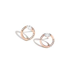 Halo Stud <b>Earring</b> Pave Set Minimalist Statement Stud 14K 18K Gold Marquise Lab Grown Diamond For Women Everyday Wear Wholesale - Product Image 5