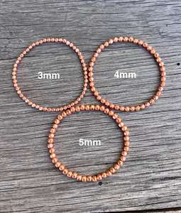 Bracelet manchette en cuivre pur fait main, en métal massif, ajustable, style minimaliste avec extrémités en forme de palette, bijou de guérison personnalisé - Product Image 5