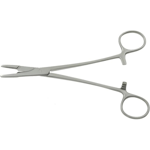 Porte-aiguilles en acier inoxydable de 7 pouces (18 cm) avec pointes droites standard, pinces manuelles, instruments chirurgicaux pour aiguilles - Product Image 1