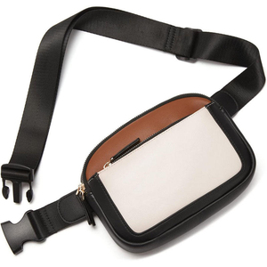 Durable PU Leather Belt Bag with Zipper Closure Spacious Storage & Compact Crossbody Design for Travel & Outdoor Use - Product Image 4