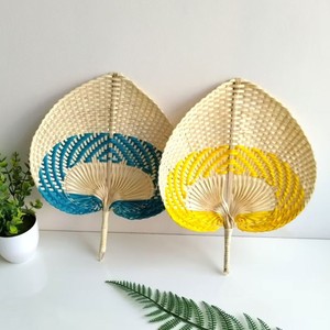<b>Mini</b> <b>hand</b> <b>held</b> <b>fans</b> bulk quantity for sale palm leaf handfan premium bamboo weave handheld <b>fan</b> - Product Image 2