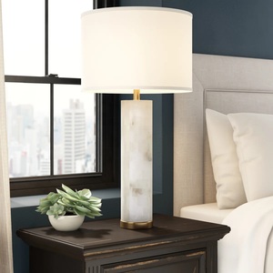 Modern <b>Marble</b> Accent Lamp Featuring Refined Gold Finish Warm Ambient Glow And Premium Decorative Elegance - Product Image 5
