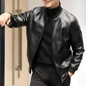 2026 New Arrival Breathable High Quality Custom Design Casual Wholesale Fashion Color Embroidered logo Winter <b>Sheep</b> <b>Skin</b> <b>Jacket</b> - Product Image 2