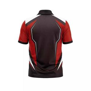Chemise polo pour homme en coton de haute qualité, couleur orange et noir, nouveau style, sublimée, respirante, décontractée, vêtements pour homme, chemise polo - Product Image 4