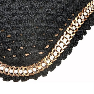 Sous-couches de selle en polycoton personnalisées de haute qualité, bonnets/filets pour chevaux avec rembourrage en polyester, toutes couleurs, nouveaux designs, avec option OEM - Product Image 6