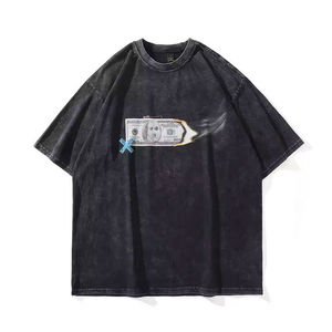 T-shirt en coton unisexe surdimensionné, design graphique personnalisé, fournisseur en gros DTG DTF - Product Image 1