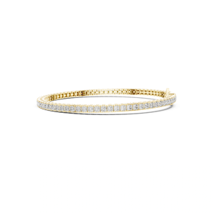 Luxury Sterling <b>Silver</b> Rhodium Plated Moissanite Tennis <b>Bracelet</b> Princess Cut Stones Fine Jewelry Sparkling Wedding Gift <b>Bangle</b> - Product Image 2