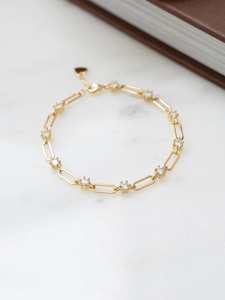 Cadena de diamantes cultivados en laboratorio y pulsera de eslabones de diamantes en oro sólido de 14 quilates para joyería femenina, regalo fino para propuesta de matrimonio. - Product Image 3