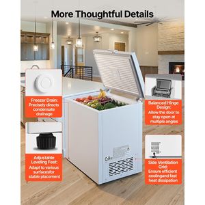 Congelatore Compatto da 6,7 Piedi Cubi con 2 Cestelli Rimovibili Regolabili, Congelatore a Pozzetto con Apertura Superiore Indipendente - Product Image 6