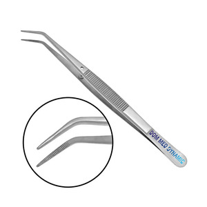Pince à coton dentaire auto-fermante de 15 cm en acier inoxydable, forceps de pansement, porte-écouvillon, pince à épiler pour examen buccal, certifiée CE - Product Image 4