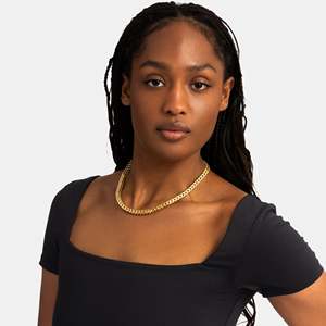 Yellow Gold <b>Rope</b> <b>Chain</b> Necklace 24K Plated Classic Style Unisex Everyday Wear - Product Image 6