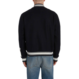 New ODM Good Quality Custom Embroidered Letterman Leather Varsity <b>Jacket</b> for Men'<b>s</b> Low Price - Product Image 2