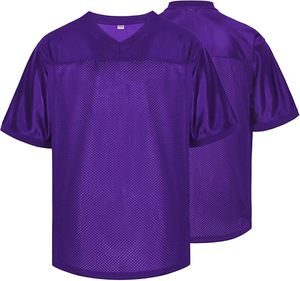 เสื้อฟุตบอลคอวี ผ้าตาข่าย แขนสั้น ระบายอากาศได้ดี เหมาะสำหรับทุกเพศทุกวัย ทรงปกติ ไซส์ใหญ่พิเศษ 100% สำหรับฤดูร้อน/ฤดูใบไม้ผลิ - Product Image 2