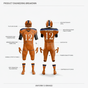Custom Sportswear Clothing Manufacturer OEM ODM Custom Player Practice Protective Training American Football Uniforms For Men's - Product Image 2