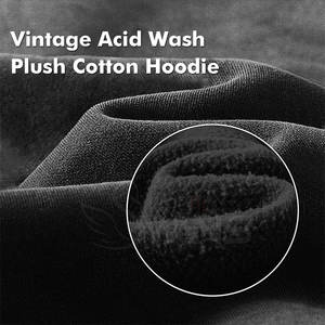 Sweat-shirts à capuche délavés à l'acide en gros, logo personnalisé, hiver, 100% coton, haute qualité, respirant, léger, couleur personnalisée - Product Image 5