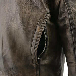 บริการ OEM คุณภาพพรีเมียม ราคาไม่แพง เสื้อแจ็คเก็ตหนัง วัสดุคุณภาพดีที่สุด ผลิตเสื้อแจ็คเก็ตหนังสำหรับผู้ชาย - Product Image 3