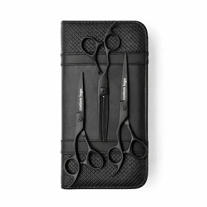 Premium Lefty Matte Black Swivel <b>Scissors</b> Ergonomic Design for Precision Hair Cutting Professional Salon Quality - Product Image 6