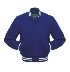 Chaqueta universitaria de algodón 100% personalizada de alta calidad con mangas de piel de vaca auténtica, diseño de cuello con capucha estilo Letterman para invierno, logotipo bordado, nueva llegada al por mayor - Product Image 6