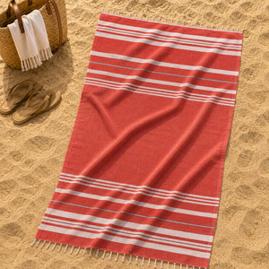100% Cotton Recycled Yarn Dyed Fouta <b>Beach</b> <b>Towels</b> Available in All Colors and Sizes Customized Your Logo. - Product Image 1