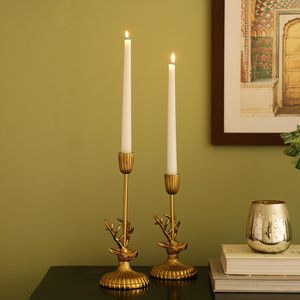 Elegant Gold Metal <b>Candle</b> Stand for <b>Taper</b> <b>Candles</b> Decorative <b>Candle</b> Holder for Living Room Dining Table Home Decor - Product Image 3