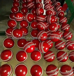 ลูกคริกเก็ตแบบแข็ง วัสดุยาง คุณภาพสูง สีตามสั่ง แบรนด์ตามสั่ง โลโก้ตามสั่ง เย็บสองชั้น ไส้ไหมเคลือบแว็กซ์ - Product Image 6