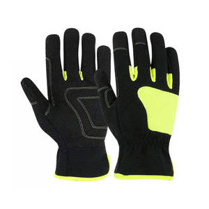 Guantes de Mecánico de Cuero Genuino de Alta Visibilidad con Dedos Reforzados para Mayor Destreza, Talla Grande, Secado Rápido, Diseño Multiusos - Product Image 6