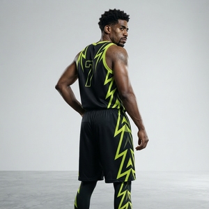 Conjunto de Uniforme de Baloncesto Personalizado, Camiseta sin Mangas, Pantalones Cortos, Sublimación, Kit Deportivo con Logotipo, Nombre y Número para Clubes, Escuelas y Marcas - Product Image 2