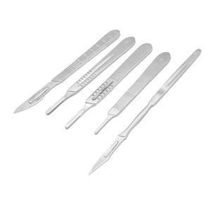 Couteau chirurgical de sécurité à manche gradué pour instruments dentaires, outil d'implantation orale en acier par Surgiright - Product Image 1