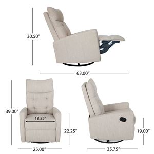 Swivel Glider <b>Recliner</b> Chair - Product Image 6