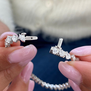 กำไลเพชรแท้เพาะเลี้ยงในห้องปฏิบัติการ ทอง 10K 14K 18K ได้รับการรับรองจาก IGI เครื่องประดับที่ได้รับการรับรองมาตรฐาน ทองคำสีเหลือง สีโรสโกลด์ สีขาว ของขวัญสุดหรู - Product Image 4