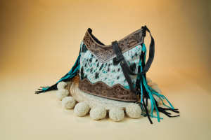 กระเป๋าสะพายข้างหนังสไตล์โบโฮประดับพู่สำหรับผู้หญิงกระเป๋าถือช้อปปิ้งมีพู่ทำจากหนังโลหะงานแกะสลักด้วยมือจริงแบบตะวันตก - Product Image 2