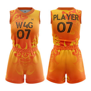 Conjunto de Uniforme de Baloncesto Personalizado para Mujer, Impresión por Transferencia de Calor, Transpirable, Absorbente de Humedad, Secado Rápido, Uniformes 100% Poliéster - Product Image 4