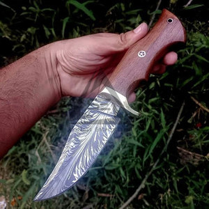Los Mejores Cuchillos de Hoja Fija con Mango de Madera DIY, Color Personalizado OEM, Acero Inoxidable y Acero de Damasco, Hechos en Pakistán - Product Image 4