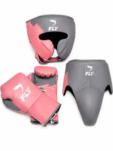 Ensemble de boxe et de kickboxing professionnel en cuir véritable de qualité supérieure, fabriqué sur mesure en usine, pour l'entraînement et le sparring. - Product Image 1