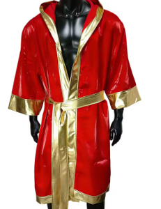 HAWK SPORTS INDUSTRIES Bata de Satén Rosa y Dorada con Capucha, Diseño Duradero de Poliéster Suave para Todas las Estaciones, Ideal para Artes Marciales - Product Image 3