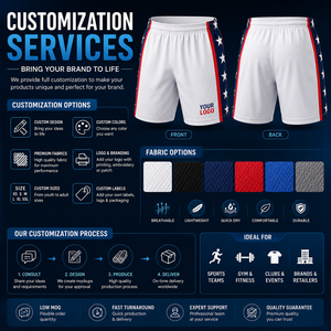 Custom Running <b>Shorts</b> Men Lightweight <b>Polyester</b> Training Gym <b>Shorts</b> Breathable Quick Dry Side Panel Team Sports <b>Shorts</b> - Product Image 5