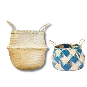 Decorative Handmade SEAGRASS BELLY <b>BASKETS</b> for Plant Pot Cover Natural Storage <b>Basket</b> for Home Organization - Product Image 1
