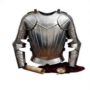 Medieval Gothic Steel Breastplate Armor Jacket Handmade Hammering Silver Finish Collectible Art Sculpture Solid Color Iron - Product Image 1